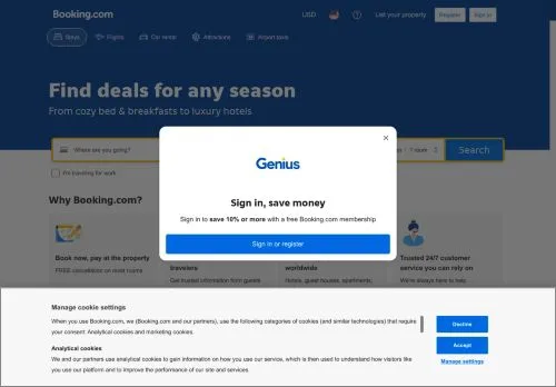 Booking.com maio 2026
