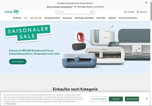 Cricut julho 2026