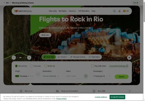 TAP Air Portugal maio 2026