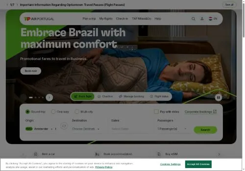 TAP Air Portugal agosto 2026