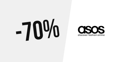 Até 70% de desconto na Asos