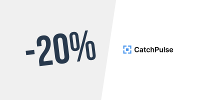 Exclusivo! 20% de desconto em Catchpulse Pro — 5 licenças por um ano